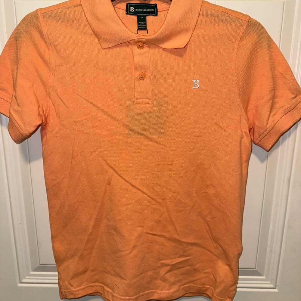 Brand New with Tags Brooks Brothers Kids Peach Polo Shirt